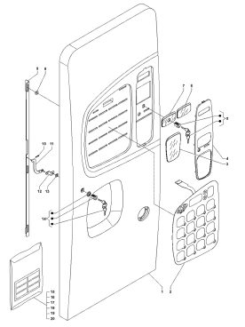1 - Door, external side
